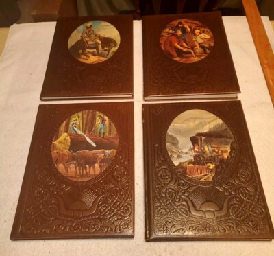 Time Life Books The Old West Series Lot Of 4 Loggers Railroaders Trailblazers-image