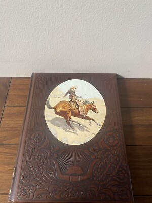 Time Life Books - The Old West Series Cowboys Leather Bound Book-image