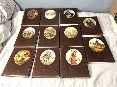 THE OLD WEST Time Life Book Series Lot Of 11 Books Set Vintage Leatherette 1970s-image