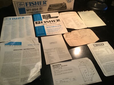Fisher MT-854(B) stereo turntable, n.o.s.-image