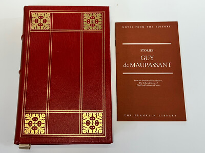 Franklin Library Guy de Maupassant 1977Stories+Notes from Editor Limited Edition-image