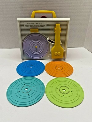 Nice! 2014 - Fisher Price Music Box Record Player -Mattel - With All 5 Disks!-image