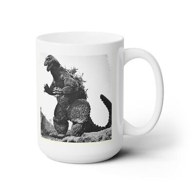 GODZILLA Attacks Tokyo On White Mug 15oz-image