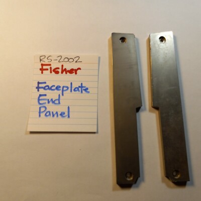 📈 FISHER 🚓 FACEPLATE END CAPS 🚓 RS-2002 RS-2003 RS-2004A STEREO RECEIVER-image