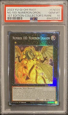 2023 PSA 10 YUGIOH 25TH 1ST ED COLLECTORS RARE NO 100 NUMERON DRAGON-image