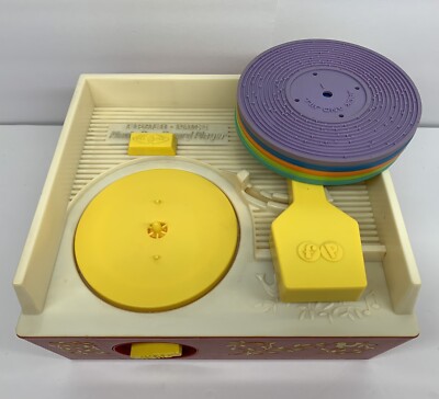 Vintage Fisher Price 1971 Music Box Record Player 995-image
