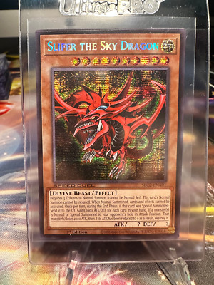 Slifer The Sky Dragon SBC2-ENA01 Speed Duel Prismatic Secret Rare 1st Ed-image