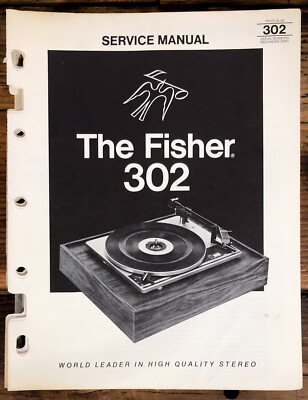 Fisher Model 302 Receiver  Service Manual *Original*-image