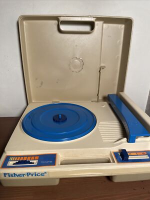Vintage Fisher Price Record Player 1978 Tested And Works! All Original Stickers-image