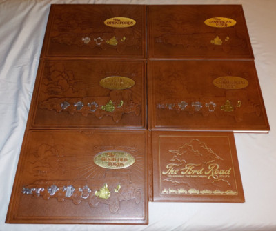 Lot of 6 Vintage Fordiana Series Leather Bound Hardcover Books-image