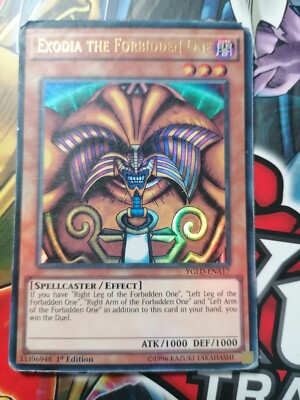 YGLD-ENA17 Exodia The Forbidden One UNL Edition NM Yugioh Card -image