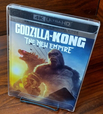 Godzilla x Kong The New Empire (4K)-SLIPCOVER-w/PROTECTIVE SLEEVE-NEW (Sealed)-image