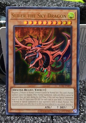 Yugioh Slifer the Sky Dragon Holo Rare EGS1-EN001 1st Edition Yugioh! -image