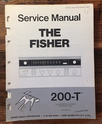 Fisher 200-T Receiver  Service Manual *Original*-image