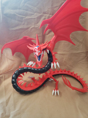 2003 Yu-Gi-Oh Slifer The Sky Dragon Deluxe Model  Figure 13” Rare Without Stand-image