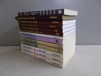 13 THE BIBLE PROMISE BOOK 12 PB ONE (1) LEATHER BOUND VARIOUS EDITIONS-image