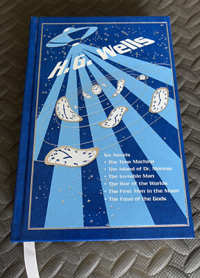 H.G. Wells Six Classic Novels in One Hardcover (Leather Bound) Book - NEW!-image