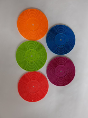 Vintage 1971 Fisher Price Music Box- Record Player, 5 Records Only.-image