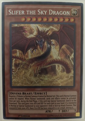 YuGiOh Slifer the Sky Dragon Secret Rare 1st Edition MVP1-ENS57-image