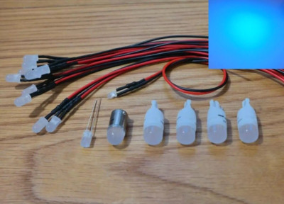 Fisher RS-2003 RS-2007 RS-2010 LED lamps bulbs lights kit BLUE with INSTRUCTIONS-image