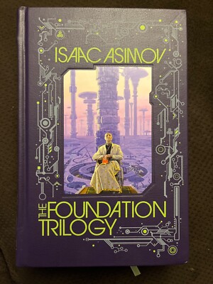 THE FOUNDATION TRILOGY by Isaac Asimov Sealed Leather Bound Hardcover Barnes-image