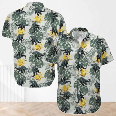 Godzilla Shirt, Godzilla Lover Hawaiian Shirt, Monster Hawaii Beach Shirt S-5XL-image