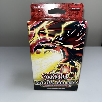 New Sealed Egyptian God Deck: Slifer the Sky Dragon - 1st Edition Yugioh-image
