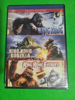 NEW - King Kong + King Kong vs Godzilla + King Kong Escapes - DVD - Free ShipN!-image