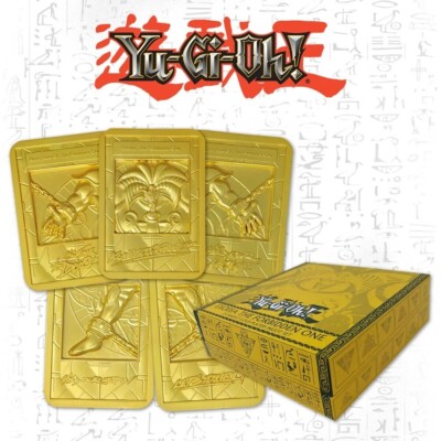 Yu-Gi-Oh! Exodia the Forbidden One 24k Gold Plated Ingot Set - only 5000 made-image