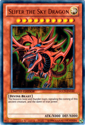 Yugioh! MP Slifer the Sky Dragon - YGLD-ENG01 - Ultra Rare - Limited Edition Mod-image