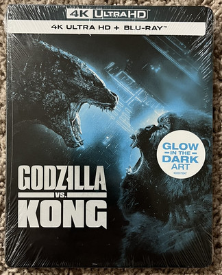 Godzilla vs Kong (4K Ultra HD + Blu-ray) Steelbook - Brand New!!!-image