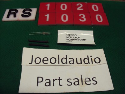 Fisher RS-1020/RS-1030 Receivers Replacement Stereo Lamp & Heat Shrink.-image