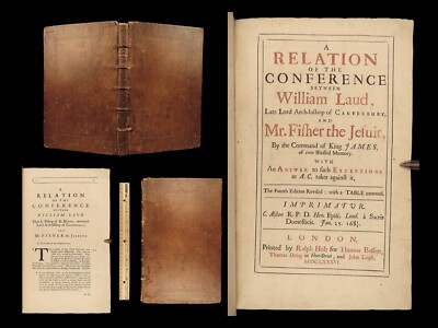 1668 William LAUD Canterbury & John Percy Jesuit Protestant Calvinism Martyr-image