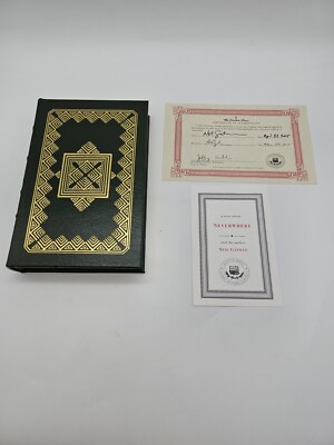 Neverwhere Signed NEIL GAIMAN EASTON PRESS LEATHER - AMERICAN GODS-image