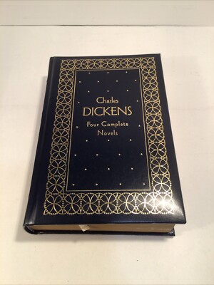 Charles Dickens Four Complete Novels Gramercy Leather Bound Book 1990-image