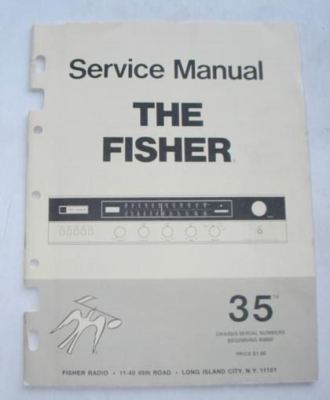 FISHER MODEL 35 AM-FM RECEIVER AMP SERVICE MANUAL-image