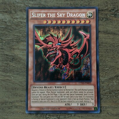 Yugioh 2016 Slifer, the Sky Dragon (CT13-EN001) Secret Rare TCG Card-image