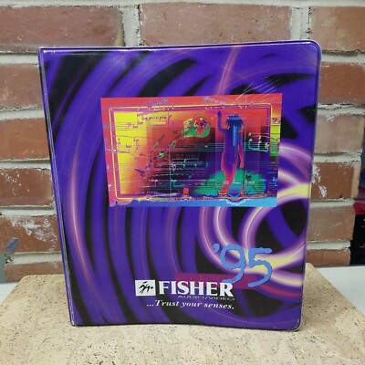 Vintage 1995 Fisher Audio/Video 3 Ring Sales Binder Trust Your Senses 1 1/2