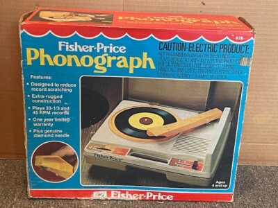 Vintage 1978 Fisher Price Phonograph Record Player Model No. 825, VGC!-image