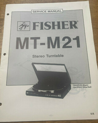 FISHER MT-M21 STEREO TURNTABLE ORIGINAL SERVICE REPAIR MANUAL -image