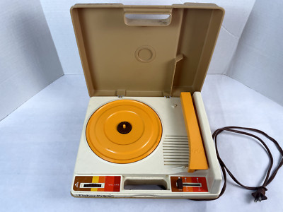 Vintage 1978 Fisher Price Record Player Turntable 825 Tested-image