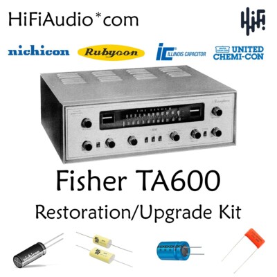 Fisher TA-600 receiver restoration recap repair service rebuild kit capacitor-image