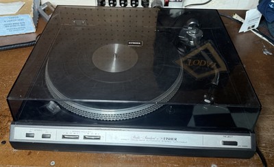 Vintage Fisher MT-6320 2-Speed Linear Motor Direct Drive Turntable Japan Works!-image