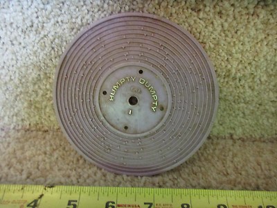 Fisher Price Record Player vintage part # 995 Purple Jack Jill Humpty Dumpty 1 -image