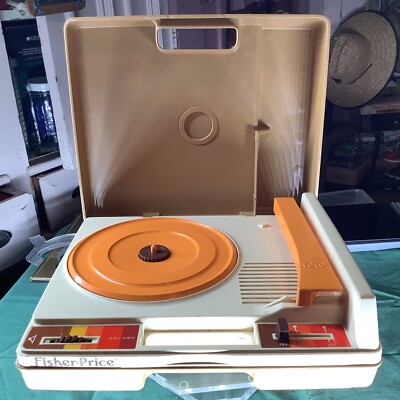 1978 Fisher-Price Phonograph record player, works great-image