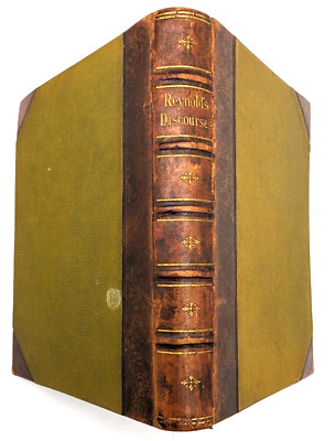 Reynolds' Discourses  - Leather and Tweed Hardcover Antique Camelot Series 1887-image