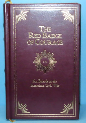 The Red Badge of Courage by Stephen Crane Dalmatian Press Leather Bound Classics-image
