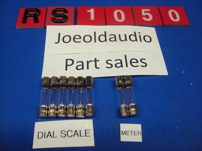 Fisher RS-1050 Receiver Replacement Dial Scale & Meter Lamps. 8 Piece Kit. -image