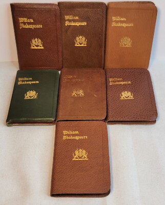 VTG 1900s Mini Book Lot of 7 King Henry William Shakespeare Knickerbocker Books-image