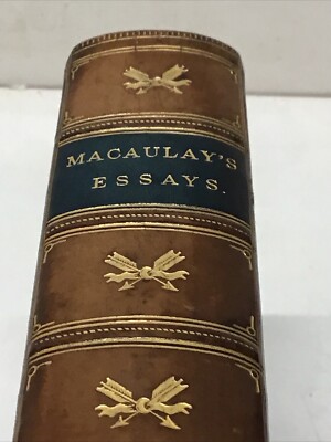 1880 Critical and Historical Essays Contributed to the Edinburgh Review Macaulay-image